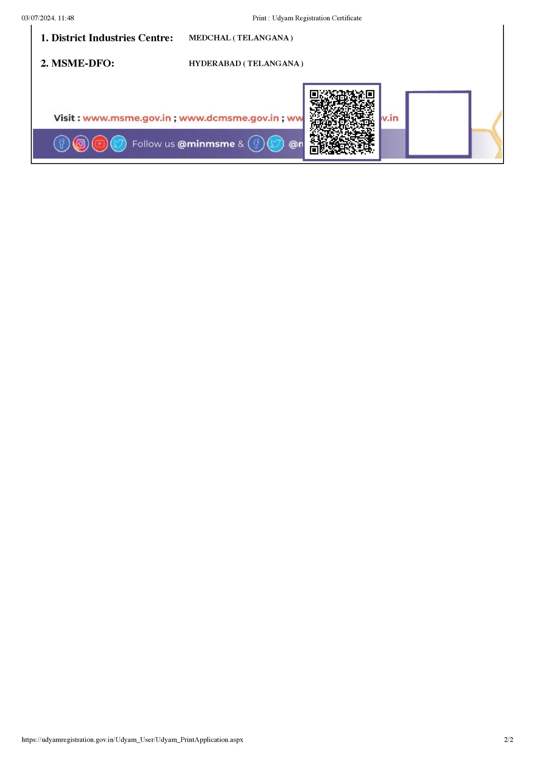 UDYAM - MSME